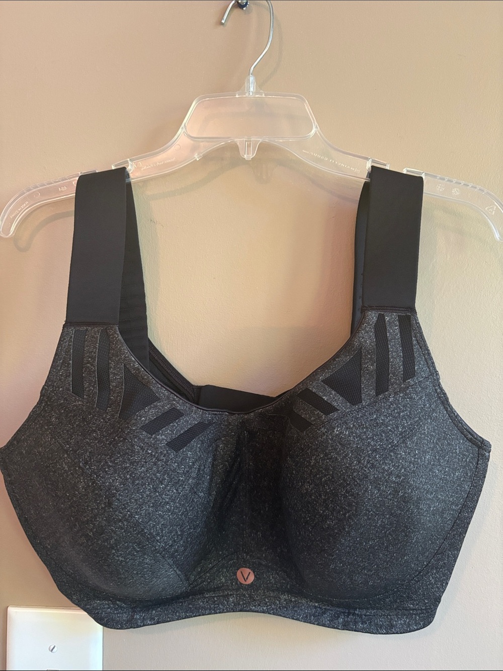 Lane Bryant Charcoal Heather High-Support Sports Bra